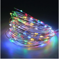 Гірлянда світлодіодна мультиколір 5м 50 LED на батарейоках