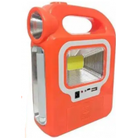 Rechargeable LED flashlight with solar battery LL-6399