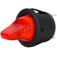 Вимикач-тумблер MRS-103-9H ON-OFF-ON , 3pin, 6A, 220V, червоний