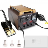 Soldering station 3in1 HandsKit 939D (soldering iron+Hairdryer+separator), 3 display
