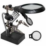 Third hand ZD-126-3 with magnifier, light and stand for soldering iron (MG16129-S)