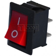 Switch MRS-101A ON-OFF , 2pin, 6A, 220V, red
