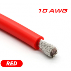 Кабель силіконовий 10AWG (5,2мм²) червоний