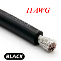 Silicone cable 11AWG (4.0mm²) black