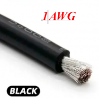 Silicone cable 1AWG (75mm²) black