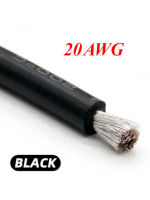 Кабель силіконовий 20AWG (0,5мм²) жовтий