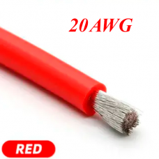 Кабель силіконовий 20AWG (0,5мм²) червоний