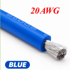 Кабель силиконовый 20AWG (0,5мм²) синий