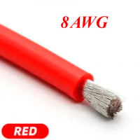 Кабель силиконовый 8AWG (8,3мм²) красный