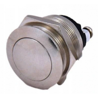 Кнопка антивандальная 19мм, без фиксации, 2А, 36V 