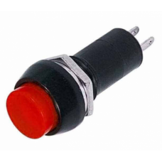 Button average PBS-11B non-locking OFF-(ON) 2pin, 1A, 250V, red