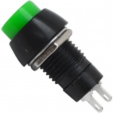 Кнопка PBS-20А с фиксацией ON-OFF, 2pin, 1А, 250V, зелёная 