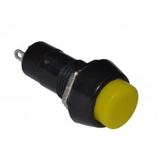 Кнопка PBS-20А с фиксацией ON-OFF, 2pin, 1А, 250V, жёлтая 