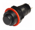 Medium button PBS-10-2 with OFF-ON locking, 2pin, 1A, 250V, black