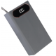 Корпус для повербанка на 12шт 18650 аккумуляторов L12 на 2USB, Micro-USB, Type-C + поддержка QC3,0 22,5W серого цвета