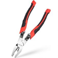 Multifunctional pliers 8", Stripper/crimp/cutter
