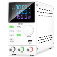 Лабораторный блок питания SPPS305D белый, 150Вт, 30B, 5A