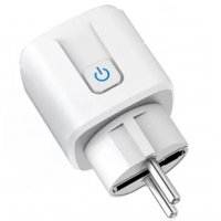 Умная WiFi розетка 20А со счетчиком электроэнергии Tuya Smart, Розетка с подключением к телефону