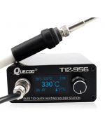 Quecoo T12-956 soldering station with OLED display on T12 tips with built-in power supply