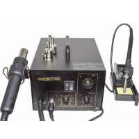 Паяльна станція 2в1 HandsKit 852 (паяльник+компресорний фен)