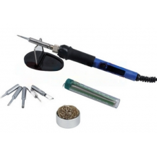 Soldering kit ZD-735A (adjustable soldering iron, stand, 5 tips, solder, shavings)
