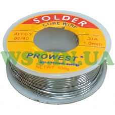 Tin-lead solder POS-60, 1mm, 100g, coil
