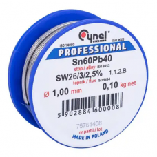 Solder Cynel SN60PB40-SW26, 1mm, 100g