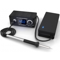 Паяльна станція HandsKit T12C Led дисплей, 72W, 200-450°C, DC-12-24V з блоком живлення