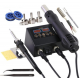 Soldering station 2 in 1 JCD 8898 (soldering iron+hair dryer), 2 displays, extended configuration