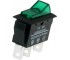 Перемикач з підсвічуванням ASW-09D ON-OFF , 3pin, 12V, 20А, зелений