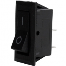 The narrow switch KCD3-001 ON-OFF, 2pin, 220V, black