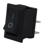 Switch mini SMRS-101-1 ON-OFF, 2pin, 3A, 220V, black