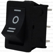Switch MRS-103A ON-OFF-ON 3pin 6A, 220V, black