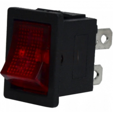 Перемикач з підсвічуванням KCD-1-104, ON-OFF , 4pin, 6A, 220V, червоний