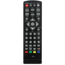 Remote control for terrestrial T2 set-top boxes World Vision T34