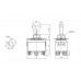 Comparison Toggle switch KN3(C)-203A (ON-OFF-ON) , 6pin, 10A, 250VAC  foto 1 
