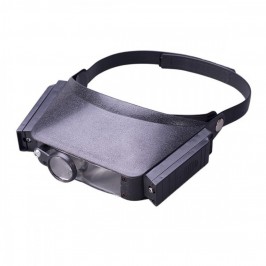 Binocular headband magnifier with lighting MG81007, 1.5 X, 3X, 6.5 X, 8X binocular