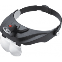 Лупа бінокулярна MG81001-F з Led підсвічуванням, 1,2 Х 1,8 Х 2,5 Х 3,5 Х