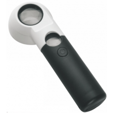 Manual magnifier NO.CH30-6L with LED light, 10X dia-30mm +30X dia-21mm