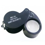 Zhongdi handmade jewelry magnifier with LED illumination, 30X, Ø25mm manual