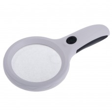 Hand magnifier NO.9588 round with +UV illumination, 2.5X dia-90mm