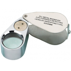 Jewelry magnifier NO.9890, Illuminated+UV, 40X dia-25mm (3LR1130)