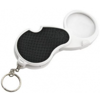 Лупа ювелірна NO.6901A1, підсвічування, 8Х діам-37мм + 20Х діам-12мм (2LR1620)