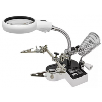Тримач "третя рука" MG16126-AC1 з підсв., 4.5Х 65мм+11Х 17мм+ підст.паяльника