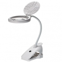 Лампа-лупа настільна з підсвіткою BC108C 2.3-10X, діаметр 108мм, на прищепці