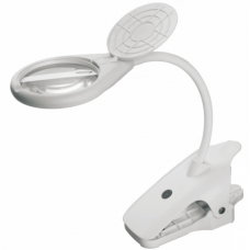 It looks like Tabletop magnifying lamp with backlight BC120C 2-10X, diameter 120mm, on clips at a low price.