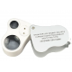 Jewelry magnifier NO.9889A, illumination, 25X diam-25mm + 50X diam-14mm (3LR1130)