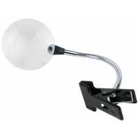 Лупа с гибким держателем и зажимом MG15122-2, 2x 90 мм