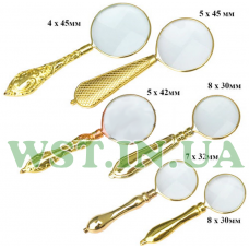 Set the loop to manual Zhongdi MG18154, metal handle, gold, 6pcs manual