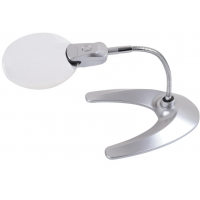 Magnifier MG5B-3 desktop, illuminated, 2.5X 90mm + 6X 20mm, (LR1130)